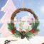 Custom Logo Fancy Supplies Wholesale Front Door Artificial Hanging Christmas Wreath Decorative