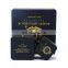 High quality luxury design dark black custom travel jewelry box PU gift box ring box