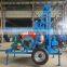Portable rotary borehole 150m small hydraulic deep diesel engine  water well drill rig / drilling machine for sale