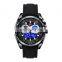 TVG 468IP Men's Fashion&Casual Watch Japan Quartz Digital Movement Silicone Band Business Watch Week LED