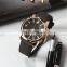 LONGBO 80638 casual mens simple analog quartz brown leather cuff watches for men