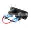 Round power take base + dual USB single lamp 4.2A dual hole USB panel combination