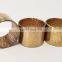 TEHCO Wrapped Bronze Bushing FB090 CuSn8P Copper Alloy Bushing with Diamond Oil Sockets to Preserve Oil for Mining Machinery.