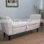 Marsha Modern Scroll Arm Faux Leather Storage Bench Bed Stool