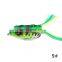 Byloo Fishing frog lures Topwater soft frog lure 3D Eyes 2Hooks 9cm hand frog lures baits Artificial baits for bass fishing