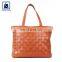 Eye Catching Pattern Fashion Style Cotton Lining Material Women Genuine Leather Handbag for Bulk Buyers