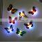 LED 3D Butterfly Wall Stickers Night Light Lamp Glowing Wall Decals Stickers