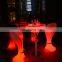 illuminated led furniture for party/new design wedding led table led tables and chairs furniture outdoor