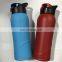 Stainless Steel Sports Drinking Bottle,Black Portable Water Bottle with Logo Design