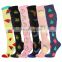 Custom Varicose Athletic Animal Fruit Fun Stocking Compression Socks For Women