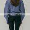 Blank Custom Oversize Crewneck Sweatshirts Women Casual Sports Pullover Add Wool Gym Top Workout Walking Active Wear Clothes