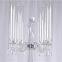Glass Candle Stick Holders Centerpieces Clear Crystal Candelabra Table Decorations for Wedding Party Events Decorative