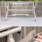 All weather long lasting foldable outdoor table sets garden table with chairs