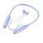 Neck Hanging Headset Multi Function TF Card MP3 Wireless Audio Earphones Stereo Bass BT TWS Sports Neckband Earphone