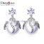 Good Seller Ladies Earrings Design Picture Cubic Zirconia Luxury Fancy Drop Pearl Earring