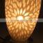 Art flower 6mm thickness glass lamp,table lamp