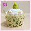 Fancy cupcake wrappers laser cutting candy wrapper Laser cut flower cupcake wrapper,paper cupcake wraps for party DG-71