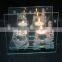 2016 glass tiger figurine candle holder