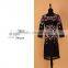 2015 Hot Selling Fashion Lace Knee-length Embroidery Elegant Plus Size Dresses for Women