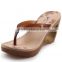 2014 high heels fashion ladies flip flops wedge Roma slippers pvc jelly shoes fashion lady shoes