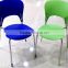 High quality living room furniture Steel pipe chair/ PP plastic restaurant chair with metal frame