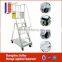 Steel 3 Meter Truck Step Ladder Customized Movable With 4 Wheels
