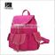 fahion girls leather backpack navy pu leather backpack high quality custom design leather backpack