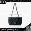 Ladies fashion tote bag custom metal logo for handbags