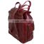 Handmade moroccan burgundy leather backpack wholesaler XFZN02