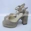 Factory high quaility fashion women high heeled sandal shoes high platforms sandal shoes for ladies                        
                                                                                Supplier's Choice