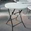 Hot saling round shape blow moulded foldable table
