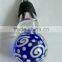 Popular blue glass ball design Bottle Wine Stopper