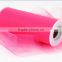 6 inch x 25 yard pink tulle roll for wedding party gift bow Ribbon Fabric Decoration