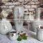 Romantic silver glass mosaic mirror vase