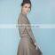 Beige dress Dress with sleeves Button back dress