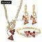 Innovative Products 2016 Red Gemstone 22K Gold Kundan Necklace Set