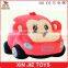 cute plush car toys for children lovely stuffed car shape toy with smile face