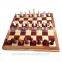 Book Style Wooden Folding Chess Game Set With Elastic Bells To Hold The Checkers Inside The Chess Box With King Height 2.2 Inch