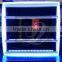 led acrylic tobacco led display with tracks and door