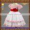 new style mesh dot flower cute party dress for baby girl