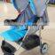 Steel frame Reversible handle wide seat baby pushchair stroller