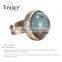 2016 Green stone mosaic gold plating ring jewelry for wholesale