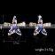 2016 New fashion handmade Earrings Jewelry Fashion Cubic Zircon Stud Earrings