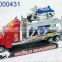 Cheap toy for kids plastic large tow trucks with 6 small construction trucks