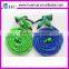 Double latex hose reel ,silicone expandable garden hose with multipurpose garden hose nozzle