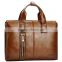 Luxury leather business laptop bag briefcase for man documents handbag