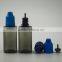 plastic pet e liquid bottle with childproof dropper for e juice