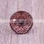 Custom guangzhou cheap embossed jeans cufflink metal shank button