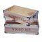 Cheap wooden kids storage box doll storage box