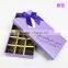 30pcs polk dot brown black paper luxury chocolate paper box with ribbon bow